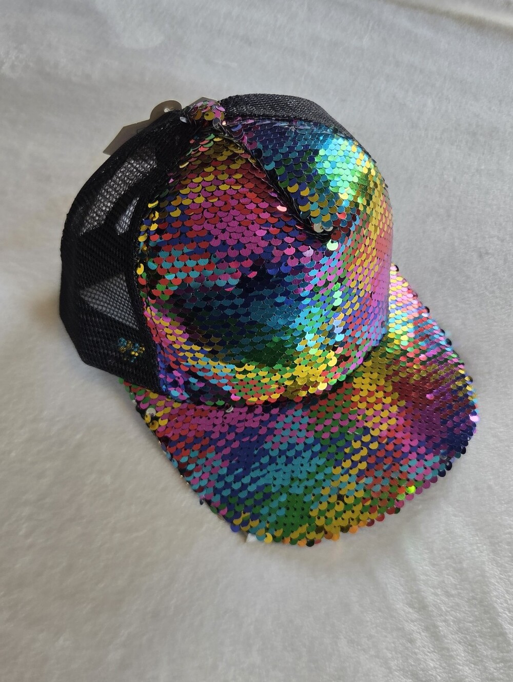 Sequin Trucker Hat